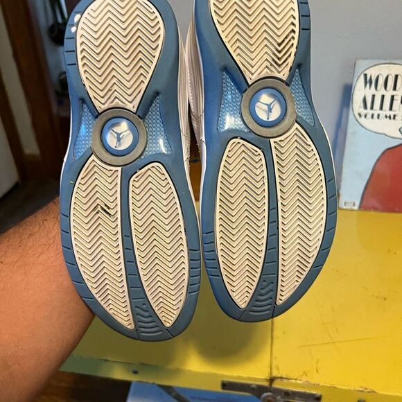 Nike Air Jordan Jumpman Team 1 White University Blue UNC CV8926-107 Sz 8 - Picture 8 of 10